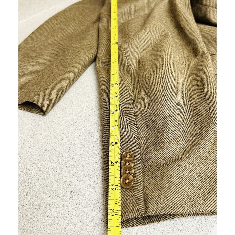 Michael Kors Mens Sz 48R Sport Coat Blazer Jacket Blend Wool Cashmere Tan Green - Picture 9 of 10